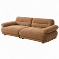2-zitsbank 220 x 100 x 78 cm Camelbruin Bouclé Polyester
